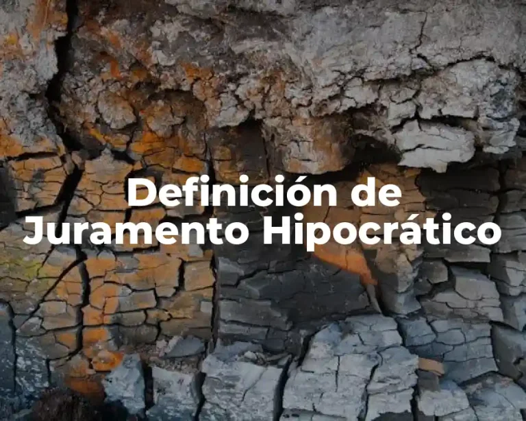 Definición de Juramento Hipocrático