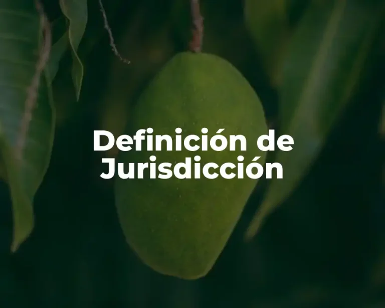 Definición de Jurisdicción