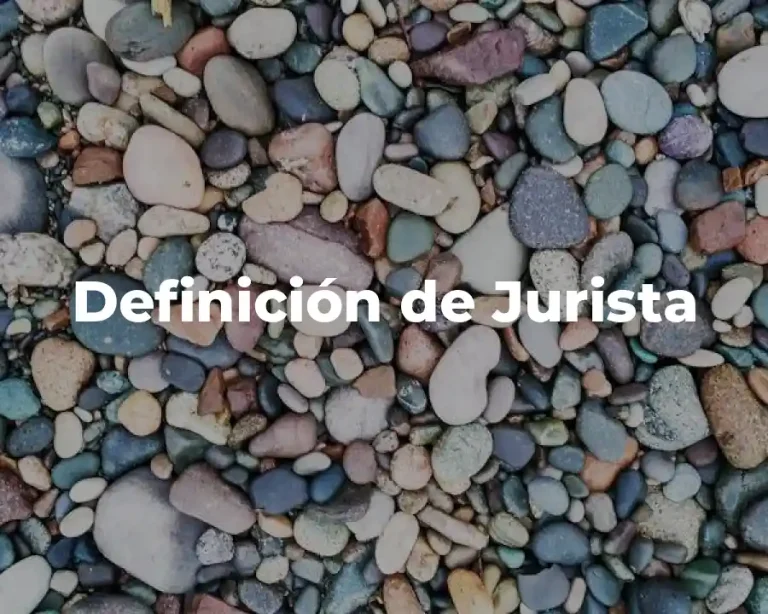 Definición de Jurista