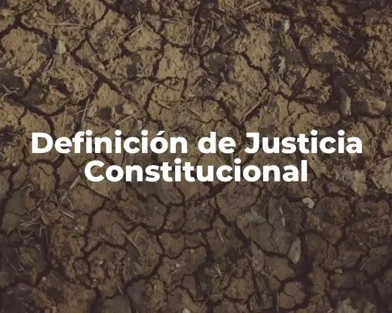 Definición de Justicia Constitucional