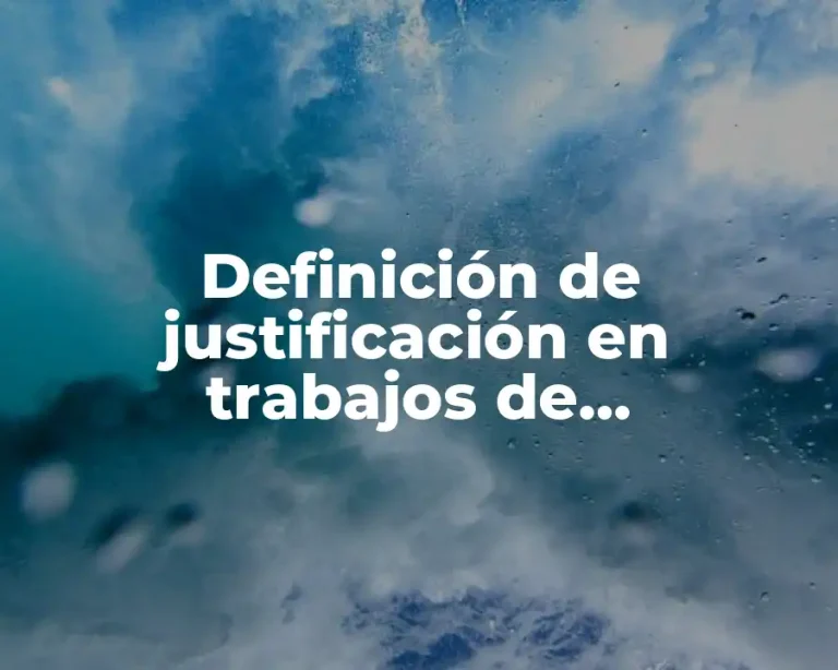 Definición de justificación en trabajos de investigación en Redalyc.org