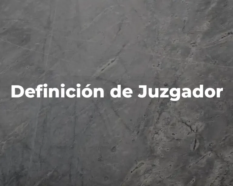 Definición de Juzgador