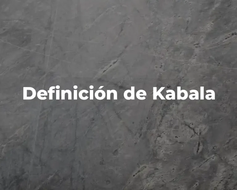 Definición de Kabala
