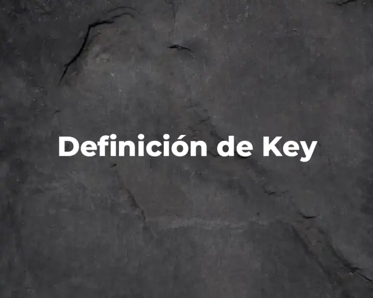 Definición de Key