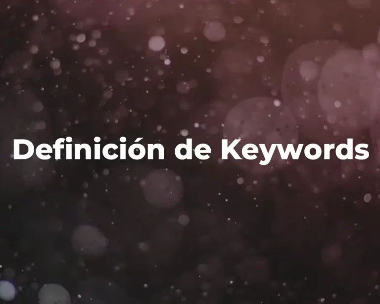 Definición de Keywords