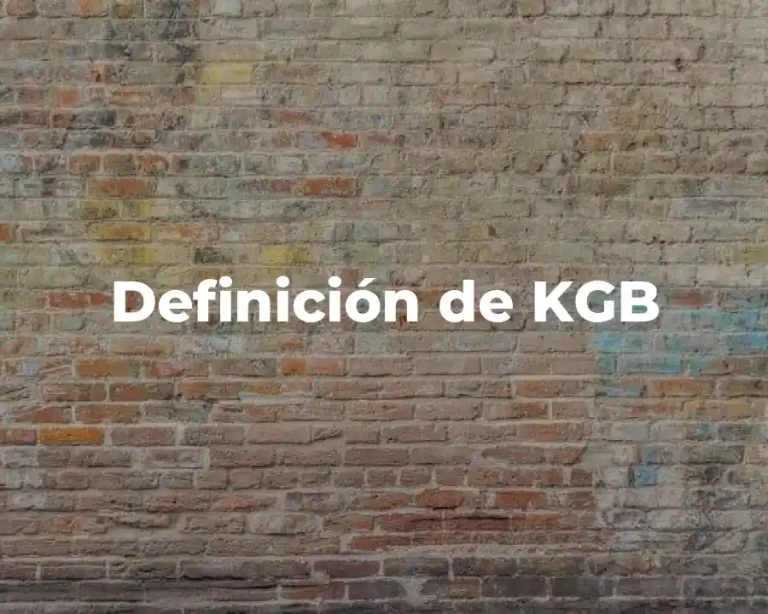 Definición de KGB