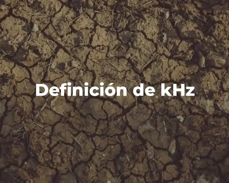 Definición de kHz