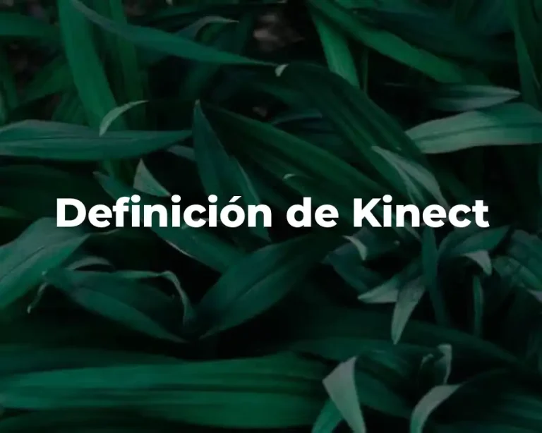 Definición de Kinect