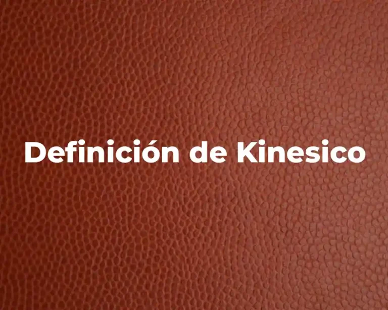 Definición de Kinesico