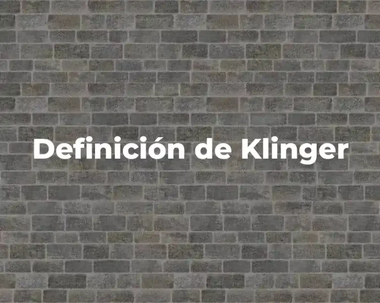 Definición de Klinger