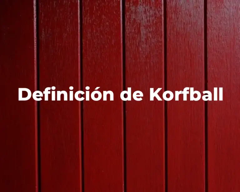 Definición de Korfball