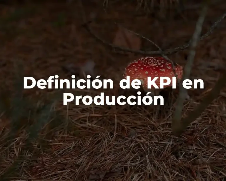 Definición de KPI en Producción
