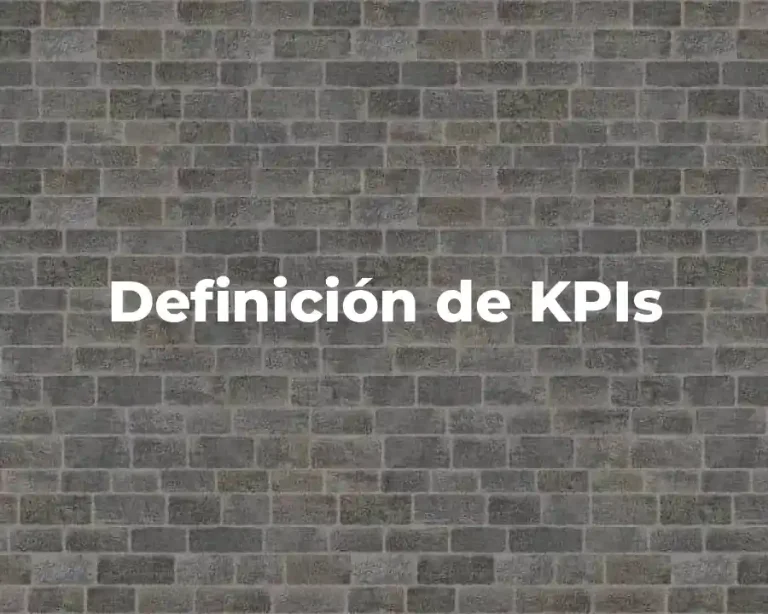 Definición de KPIs