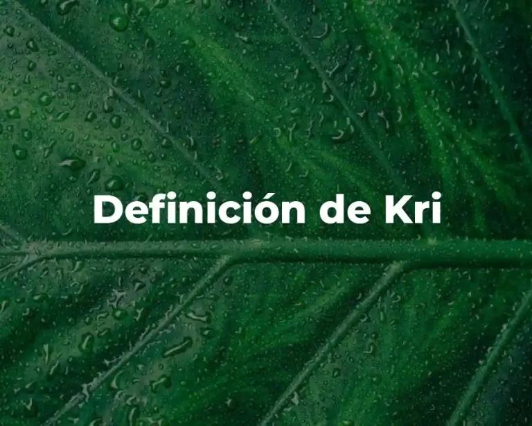 Definición de Kri