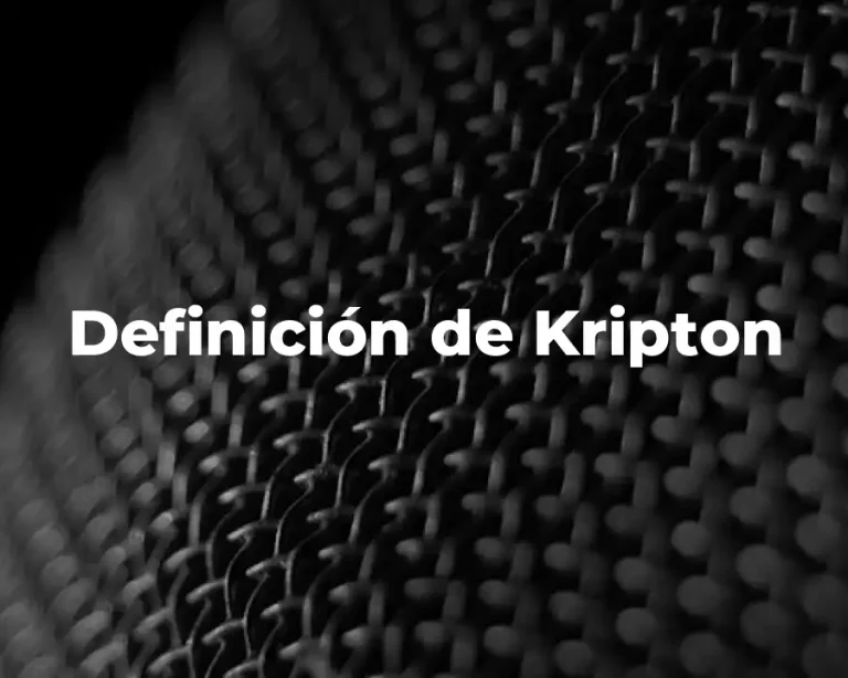 Definición de Kripton