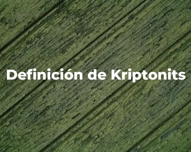 Definición de Kriptonits