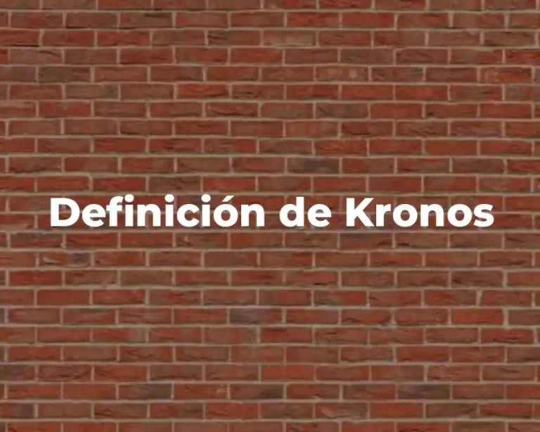 Definición de Kronos