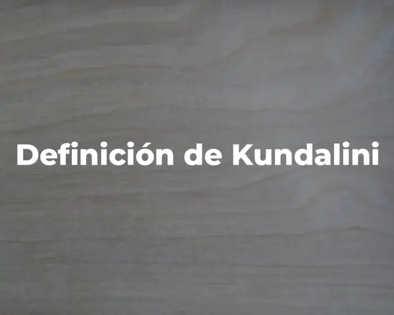 Definición de Kundalini
