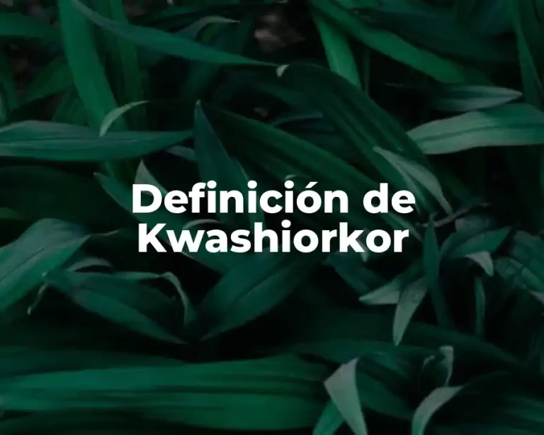 Definición de Kwashiorkor