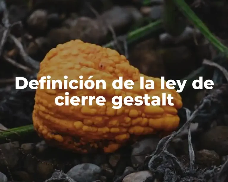 Definición de la ley de cierre gestalt