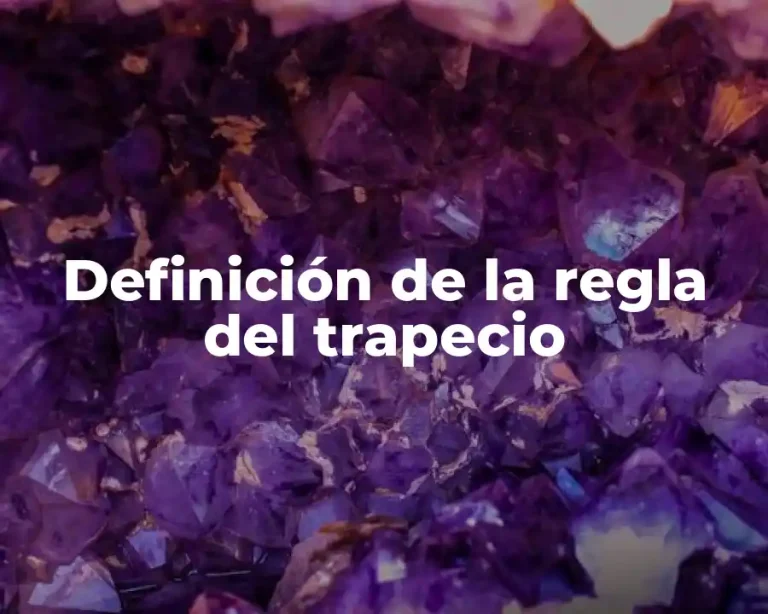 Definición de la regla del trapecio