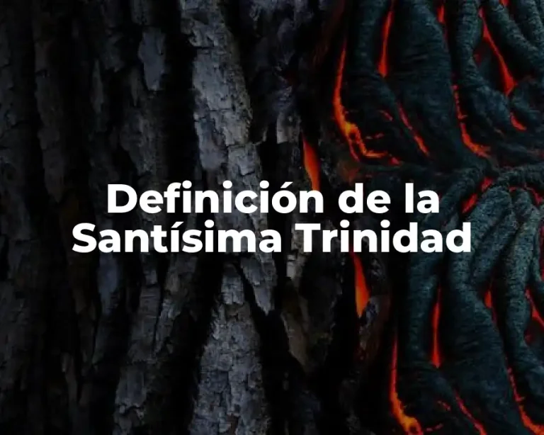 Definición de la Santísima Trinidad