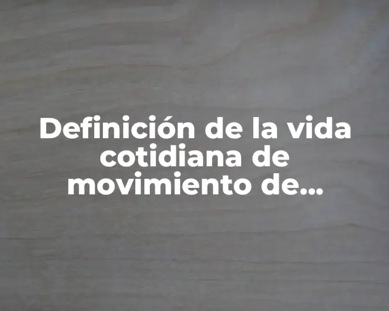 Definición de la vida cotidiana de movimiento de proyectiles