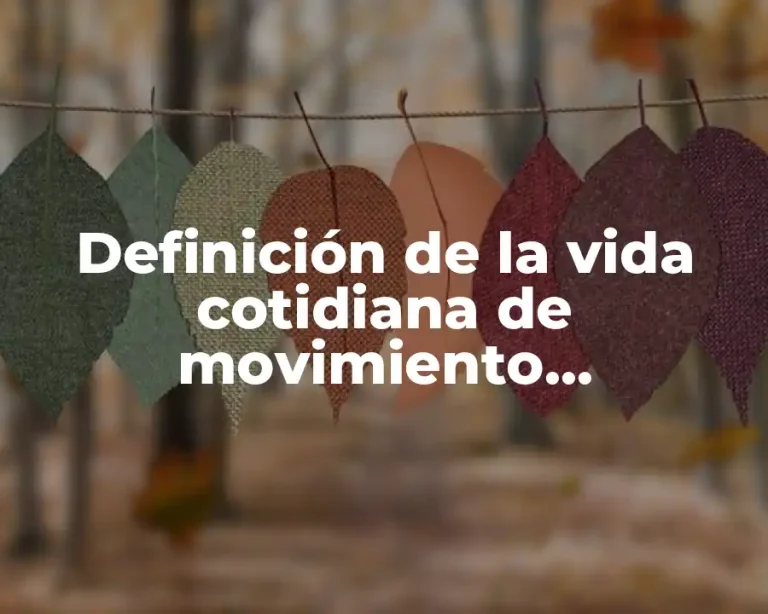 Definición de la vida cotidiana de movimiento uniformemente acelerado