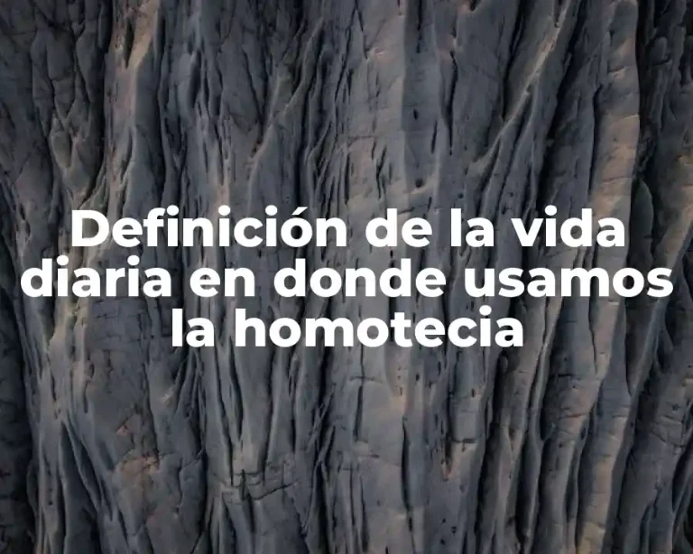 Definición de la vida diaria en donde usamos la homotecia