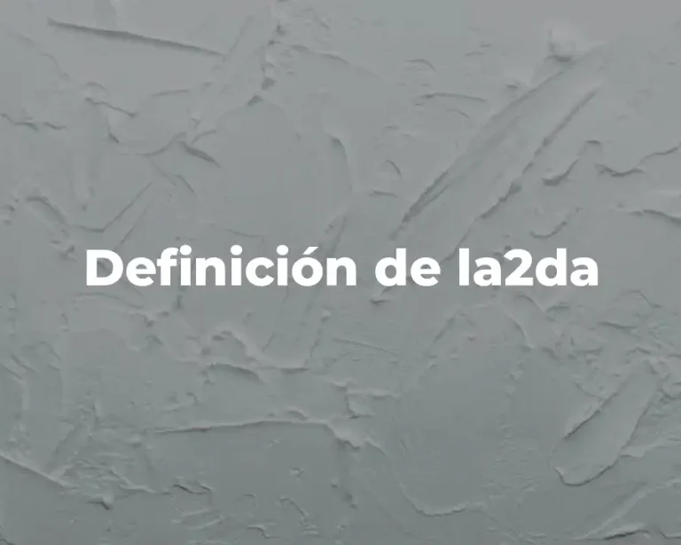 Definición de la2da