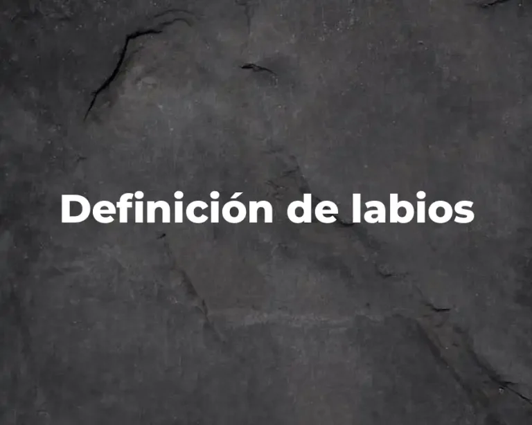 Definición de labios