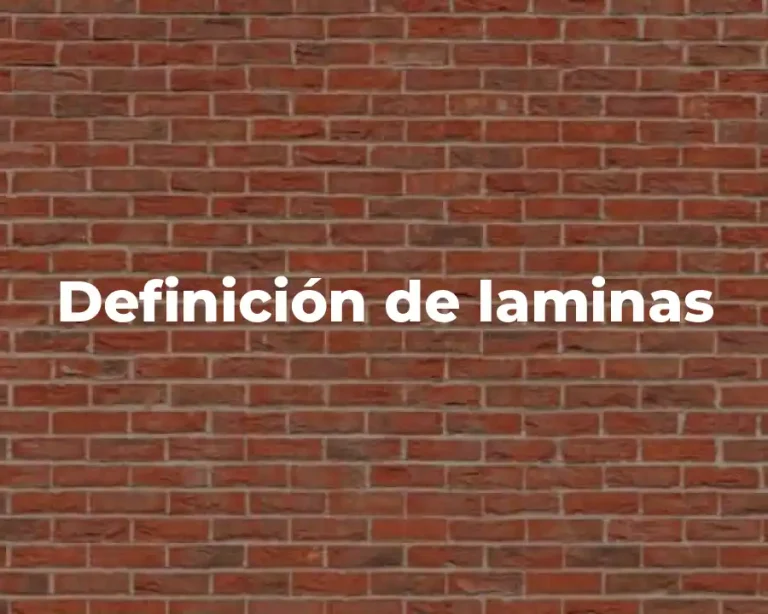 Definición de laminas