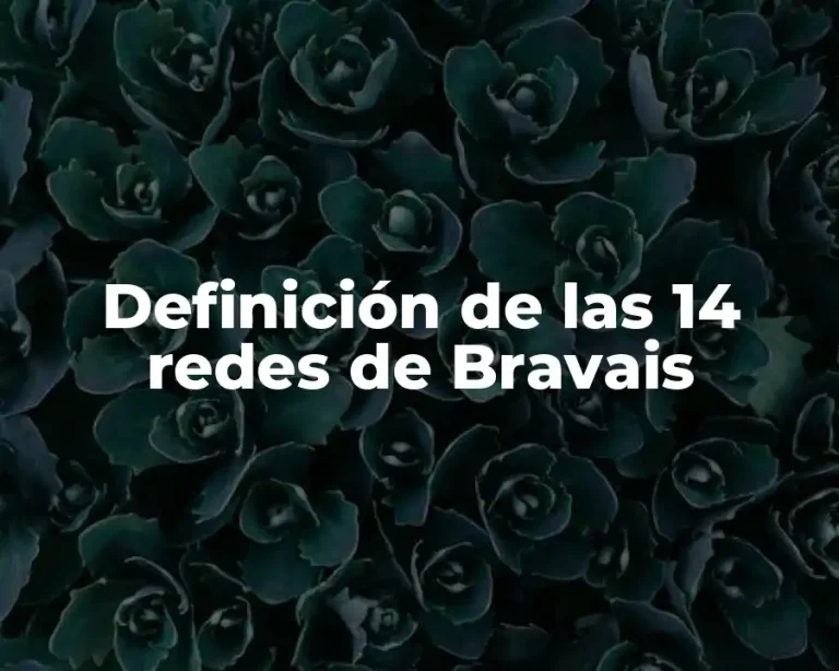 Definición de las 14 redes de Bravais