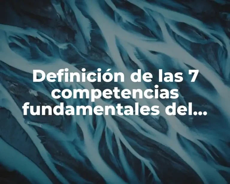 Definición de las 7 competencias fundamentales del currículo dominicano