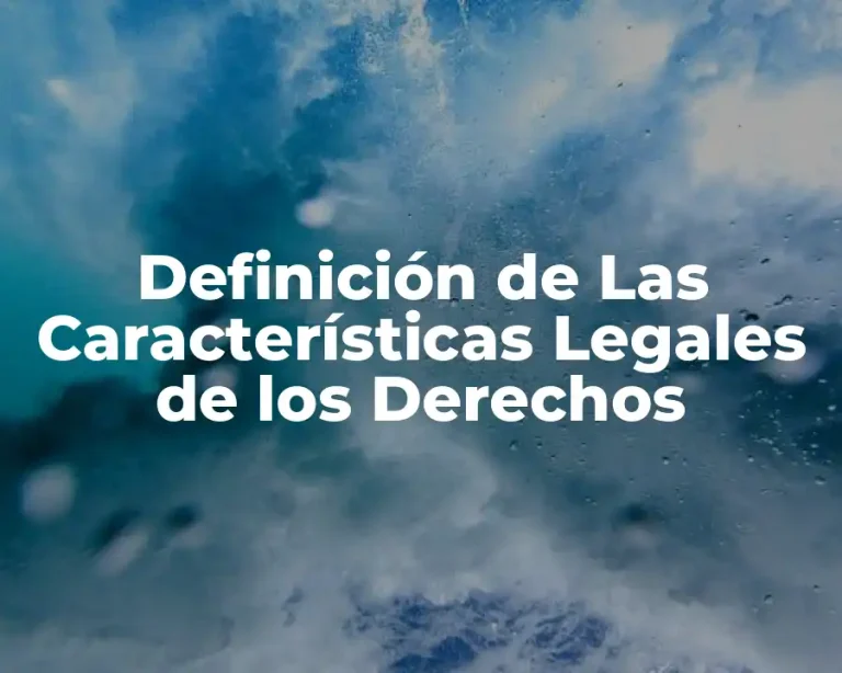 Definición de Las Características Legales de los Derechos