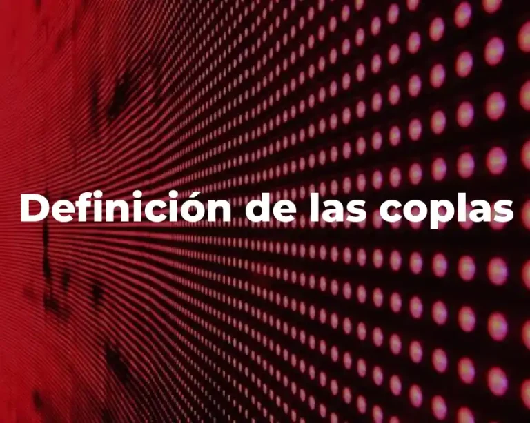 Definición de las coplas