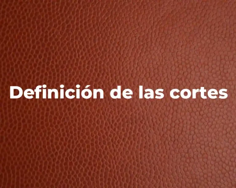 Definición de las cortes