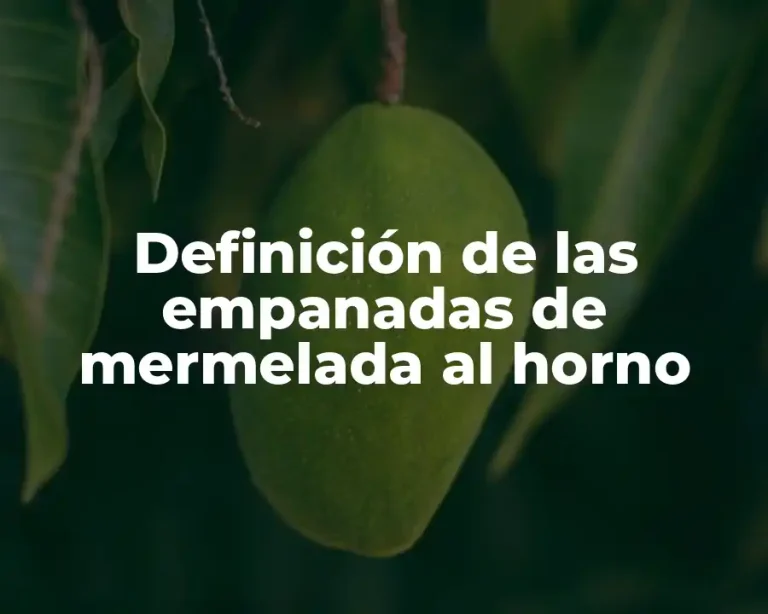 Definición de las empanadas de mermelada al horno