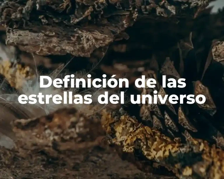 Definición de las estrellas del universo