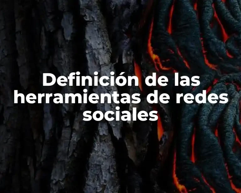Definición de las herramientas de redes sociales