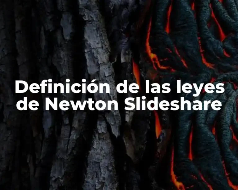 Definición de las leyes de Newton Slideshare