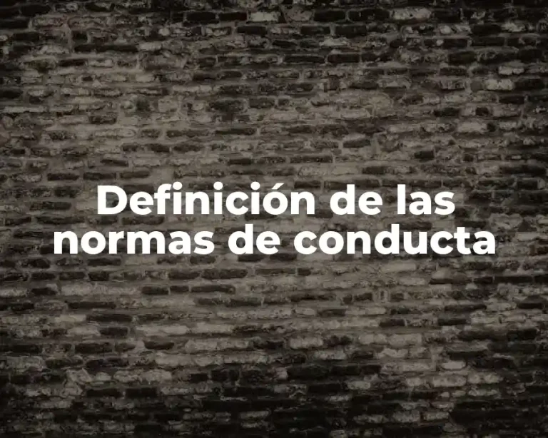 Definición de las normas de conducta