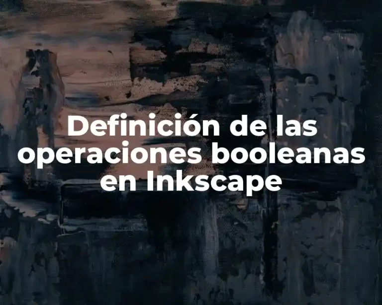 Definición de las operaciones booleanas en Inkscape