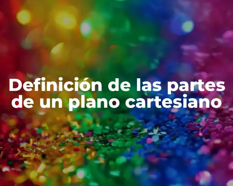 Definición de las partes de un plano cartesiano