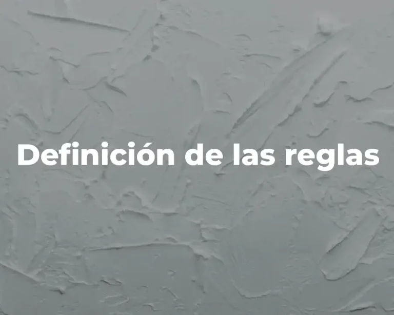 Definición de las reglas
