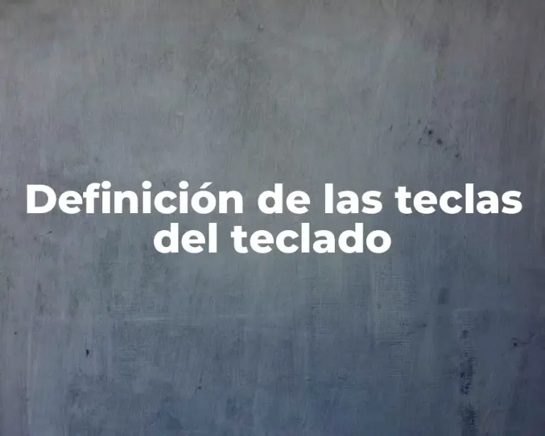 Definición de las teclas del teclado