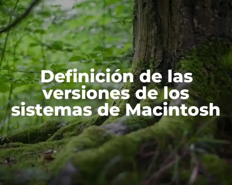 Definición de las versiones de los sistemas de Macintosh
