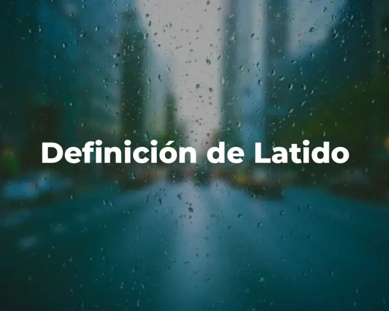 Definición de Latido