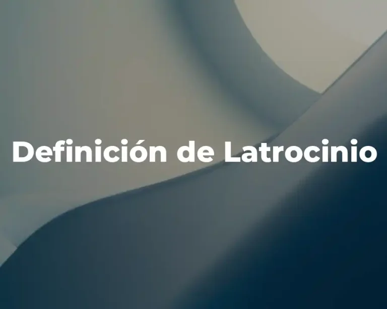 Definición de Latrocinio