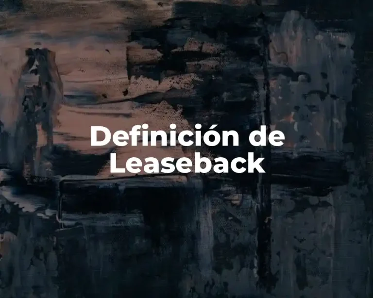 Definición de Leaseback